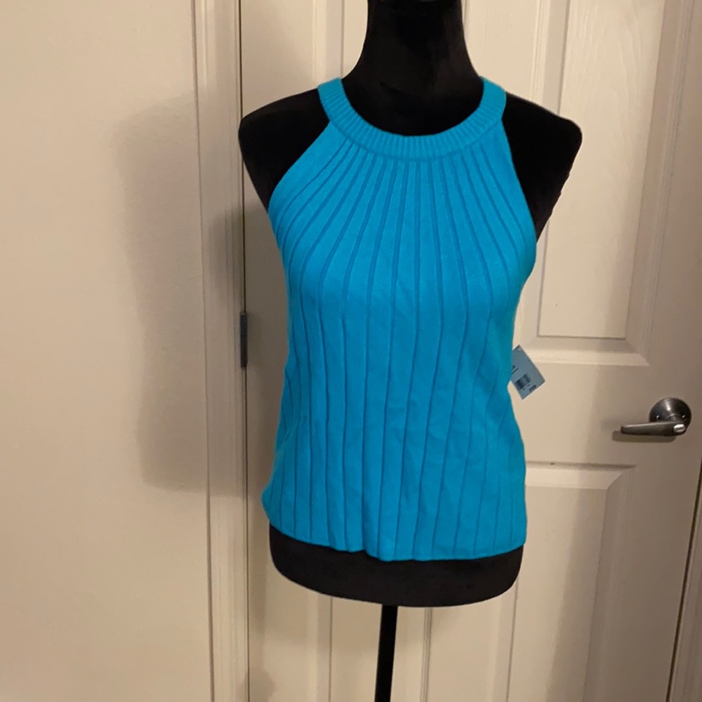 JW Styles Blue Tank Top size S